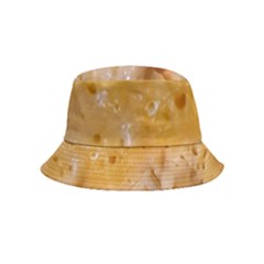 Homemade Flan Extreme Close-up Texture Inside Out Bucket Hat (kids) by dflcprintsclothing