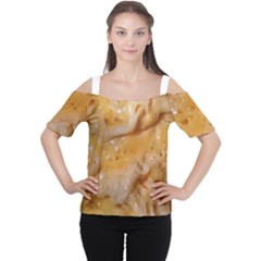 Homemade Flan Extreme Close-up Texture Wb Cutout Shoulder T-shirt