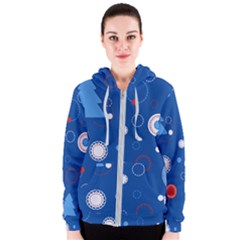 Christmas Pattern Tree Design Women s Zipper Hoodie