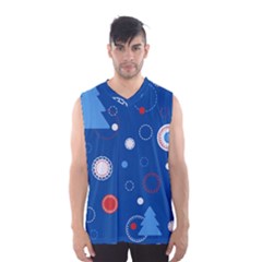 Christmas Pattern Tree Design Men s Basketball Tank Top