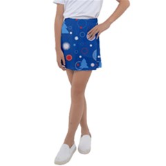 Christmas Pattern Tree Design Kids  Tennis Skirt by Paksenen