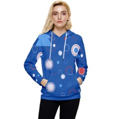 Christmas Pattern Tree Design Women s Lightweight Drawstring Hoodie