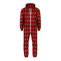 Snowflake Christmas Tree Pattern Hooded Jumpsuit (kids)