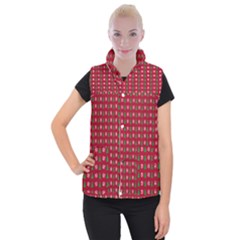 Snowflake Christmas Tree Pattern Women s Button Up Vest