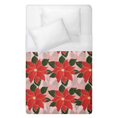 Poinsettia Pattern Seamless Pattern Christmas Xmas Duvet Cover (single Size)