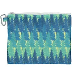 Christmas Trees Pattern Digital Paper Seamless Canvas Cosmetic Bag (xxxl) by Paksenen