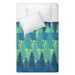 Christmas Trees Pattern Digital Paper Seamless Duvet Cover Double Side (single Size)