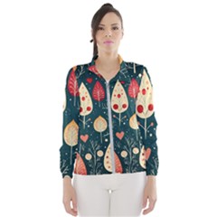 Christmas Tree Pattern Women s Windbreaker