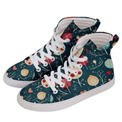 Christmas Tree Pattern Men s Hi-top Skate Sneakers by Paksenen