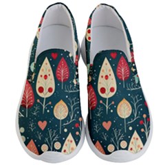 Christmas Tree Pattern Men s Lightweight Slip Ons by Paksenen