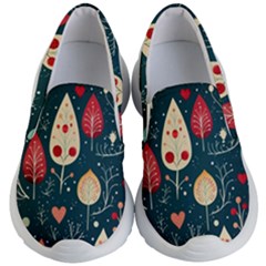 Christmas Tree Pattern Kids Lightweight Slip Ons