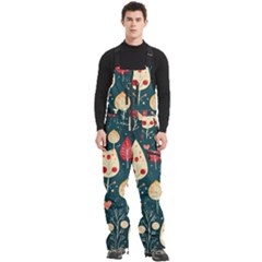 Christmas Tree Pattern Men s Front Zip Ski And Snowboard Bib Pants