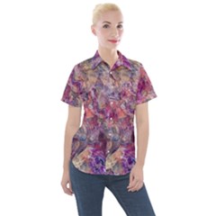 Pour With Cat Women s Short Sleeve Pocket Shirt