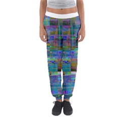 Glitch Chaos Print Women s Jogger Sweatpants