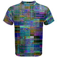 Glitch Chaos Print Men s Cotton T-shirt