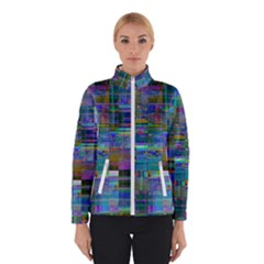 Glitch Chaos Print Women s Bomber Jacket