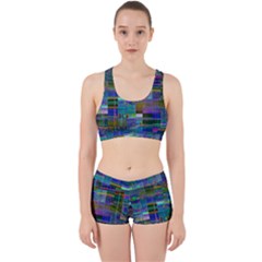 Glitch Chaos Print Work It Out Gym Set