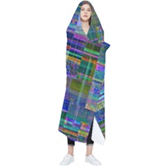 Glitch Chaos Print Wearable Blanket by dflcprintsclothing