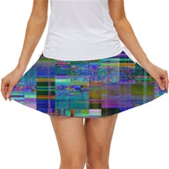 Glitch Chaos Print Women s Skort