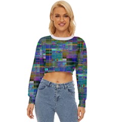 Glitch Chaos Print Lightweight Long Sleeve Sweatshirt