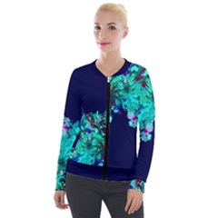 Chaqueta Deportiva  Flor Azul by gussiartists