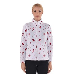 Christmas Xmas Holiday Pattern Background Women s Bomber Jacket