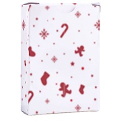 Christmas Xmas Holiday Pattern Background Playing Cards Single Design (rectangle) With Custom Box