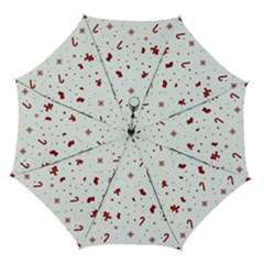 Christmas Xmas Holiday Pattern Background Automatic Folding Umbrella With Case (medium)