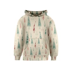 Trees Christmas Holiday Pattern Kids  Pullover Hoodie