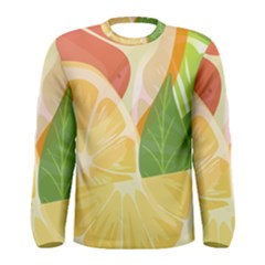 Citrus Fruit Healthy Vitamin Men s Long Sleeve T-shirt