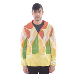 Citrus Fruit Healthy Vitamin Men s Hooded Windbreaker