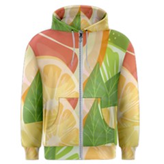 Citrus Fruit Healthy Vitamin Men s Zipper Hoodie