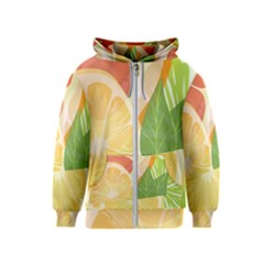 Citrus Fruit Healthy Vitamin Kids  Zipper Hoodie