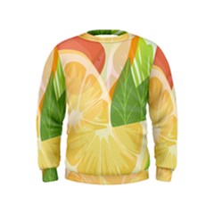 Citrus Fruit Healthy Vitamin Kids  Sweatshirt