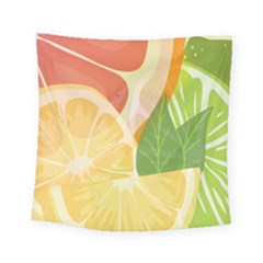 Citrus Fruit Healthy Vitamin Square Tapestry (small)