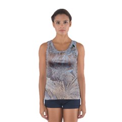 Window Pattern Winter Frost Sport Tank Top  by Paksenen