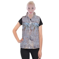 Window Pattern Winter Frost Women s Button Up Vest