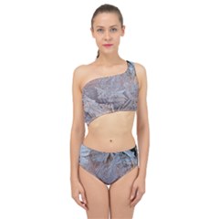 Window Pattern Winter Frost Spliced Up Two Piece Swimsuit by Paksenen