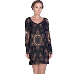 Bronze Age Mandala Long Sleeve Nightdress