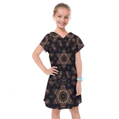 Bronze Age Mandala Kids  Drop Waist Dress by MRNStudios