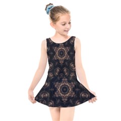 Bronze Age Mandala Kids  Skater Dress Swimsuit