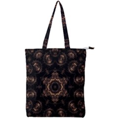 Bronze Age Mandala Double Zip Up Tote Bag