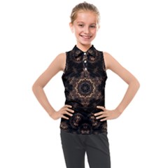 Bronze Age Mandala Kids  Sleeveless Polo T-shirt