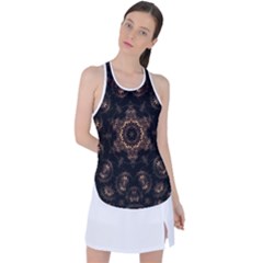 Bronze Age Mandala Racer Back Mesh Tank Top