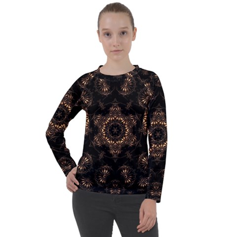 Bronze Age Mandala Women s Long Sleeve Raglan T-shirt by MRNStudios