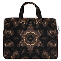 Bronze Age Mandala Macbook Pro 13  Double Pocket Laptop Bag