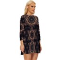 Bronze Age Mandala Long Sleeve Babydoll Dress View3