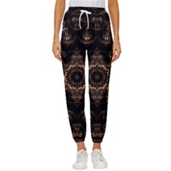 Bronze Age Mandala Women s Cropped Drawstring Pants