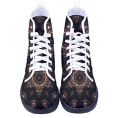 Bronze Age Mandala Women s High-top Canvas Sneakers