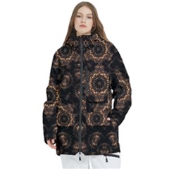 Bronze Age Mandala Women s Multi Pockets Zip Ski And Snowboard Waterproof Breathable Jacket